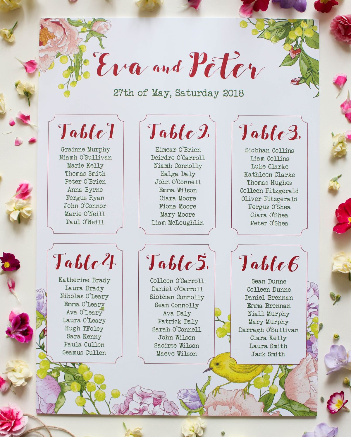Wedding Table Planners